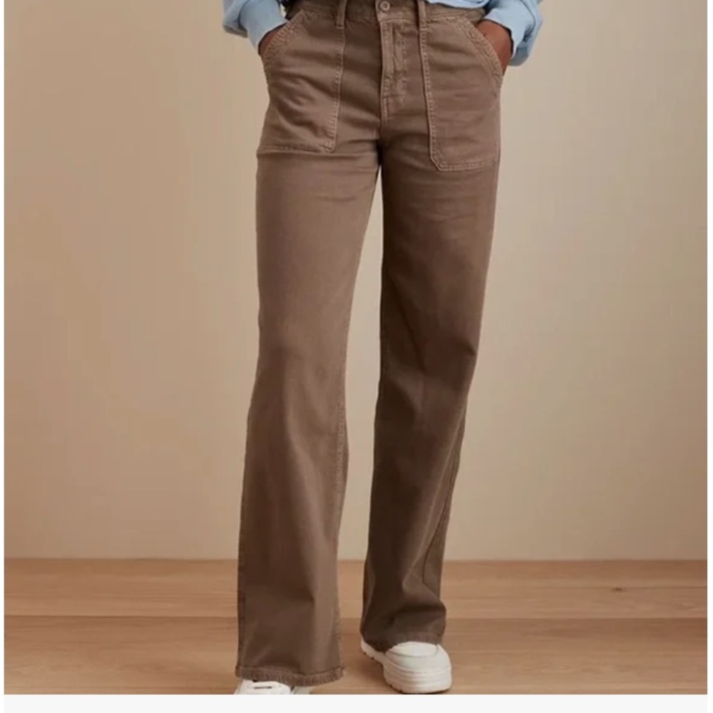 AE Dreamy Drape Stretch Super High-Rise Baggy Wide Leg 6R